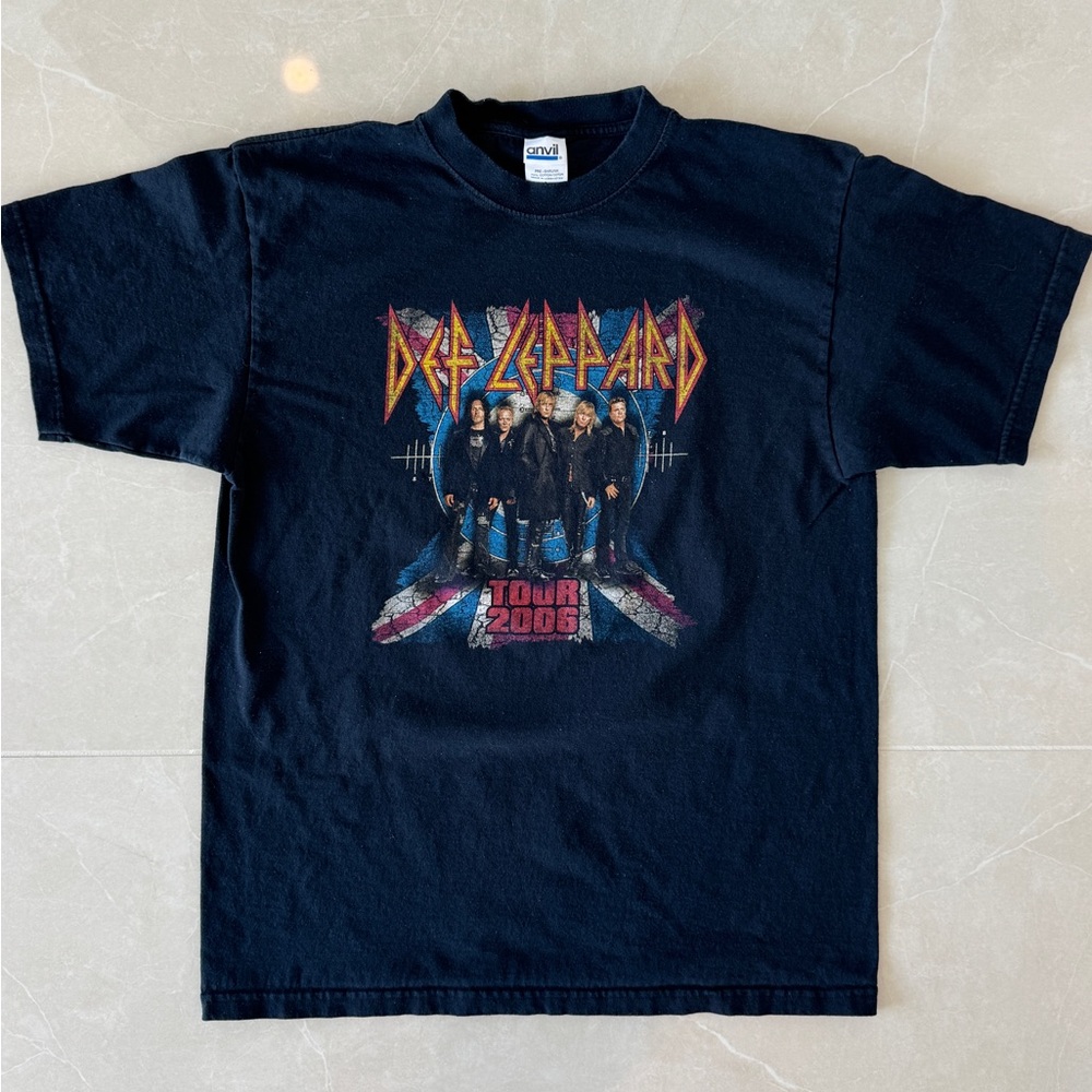 Vintage Style Def Leppard Tour Graphic T-Shirt